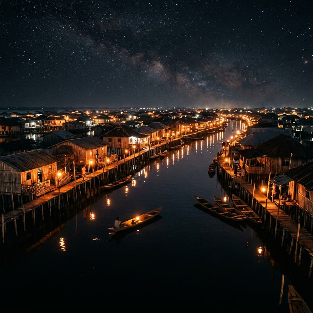 Ganvié la nuit : L'expérience mystique incontournable du Lac Nokoué